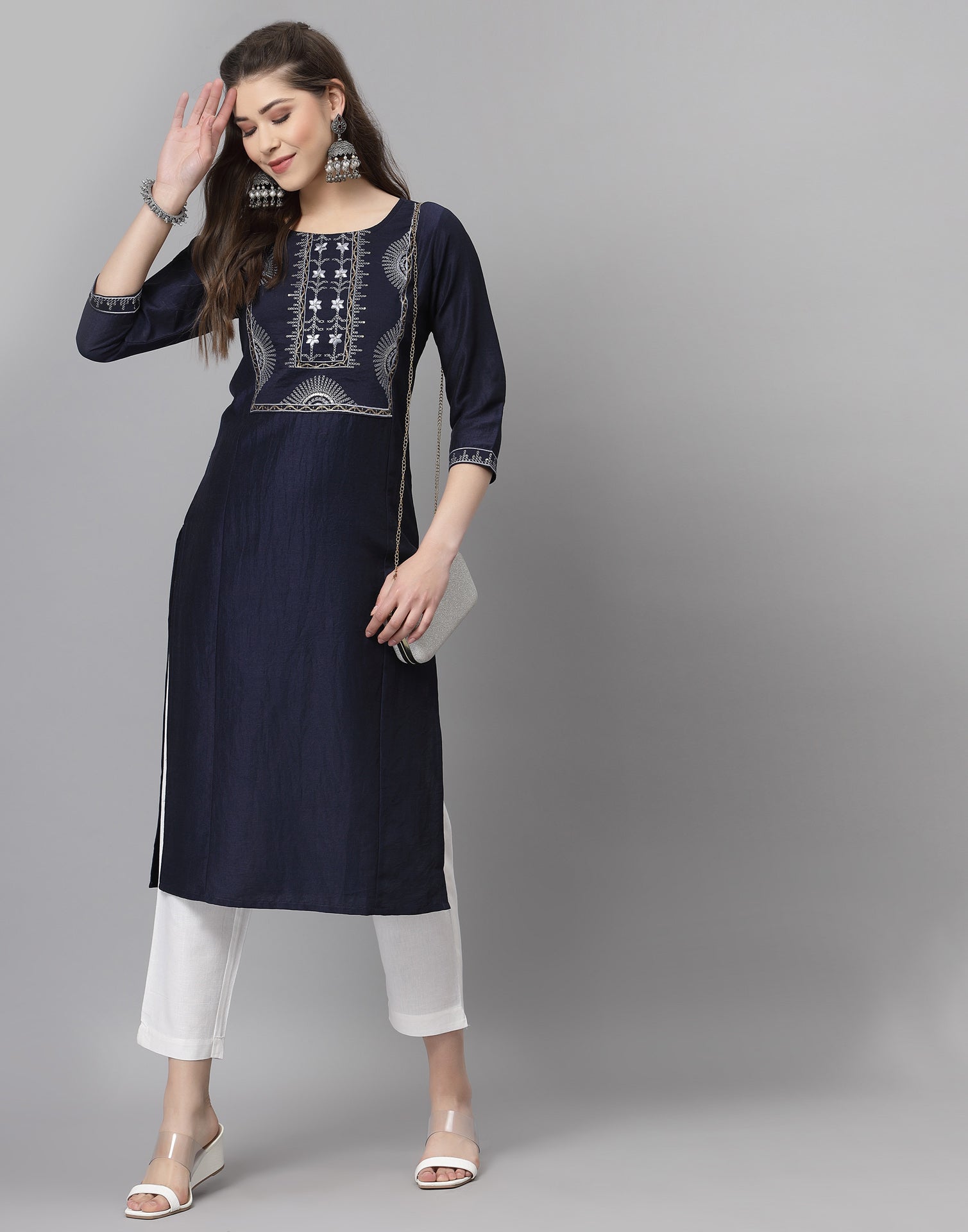 Sky Blue Kurtis Online Shopping for Women at Low Prices