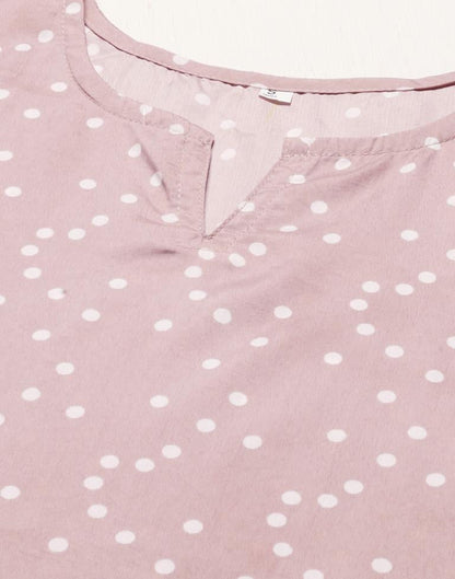 Light Pink Polka Dot Top | Leemboodi