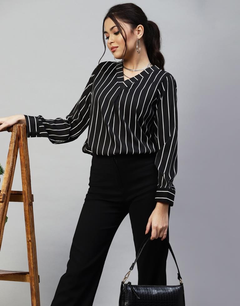 Black Stripes Shirt | Leemboodi