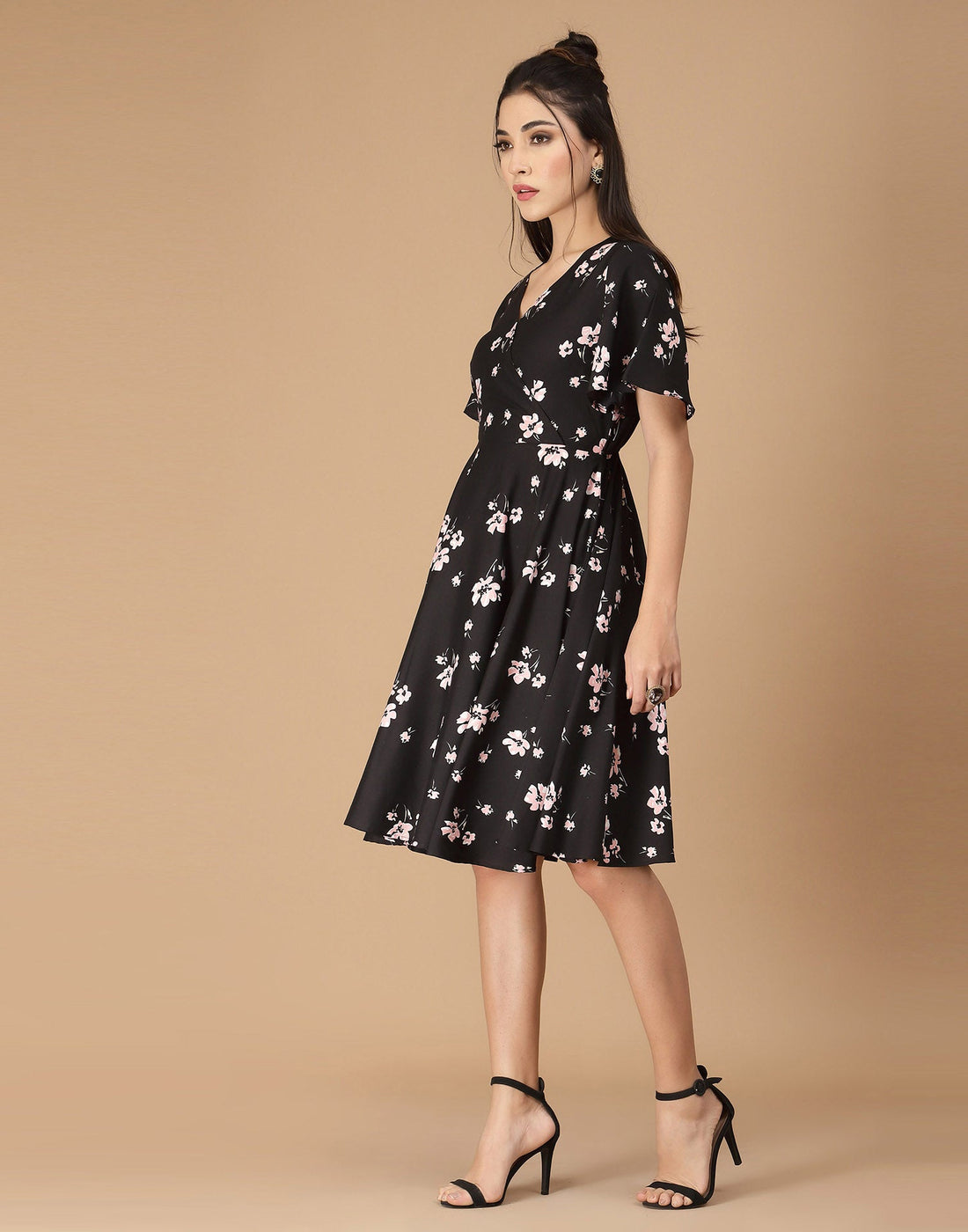 Black A-Line Dress | Leemboodi