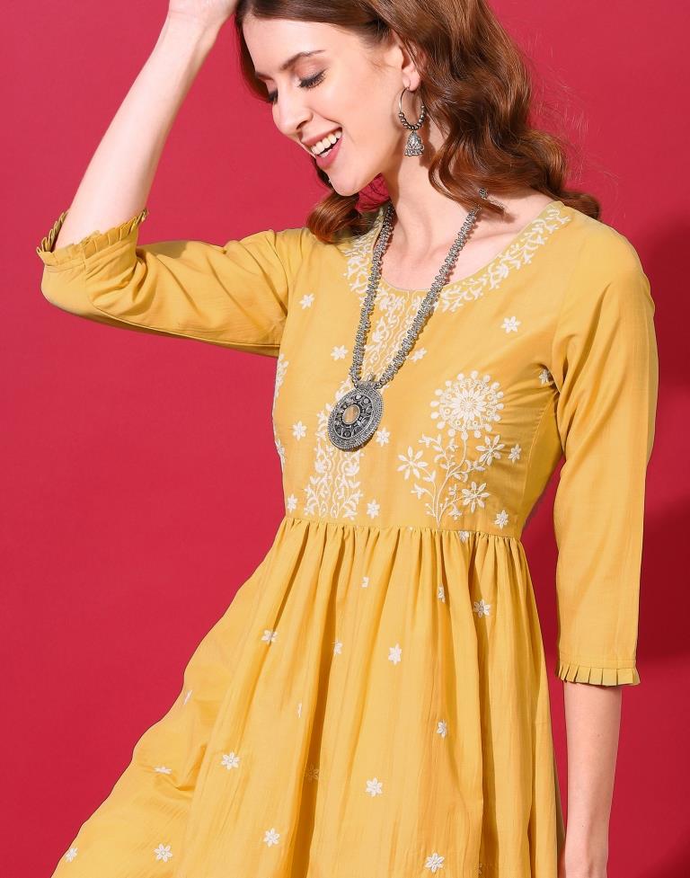 Buy Yellow Raw Silk Kurta Set by Designer SHORSHE Online at Ogaan.com