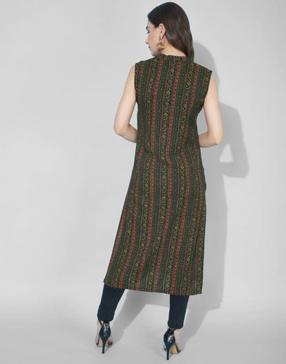 Green Printed Kurti | Leemboodi