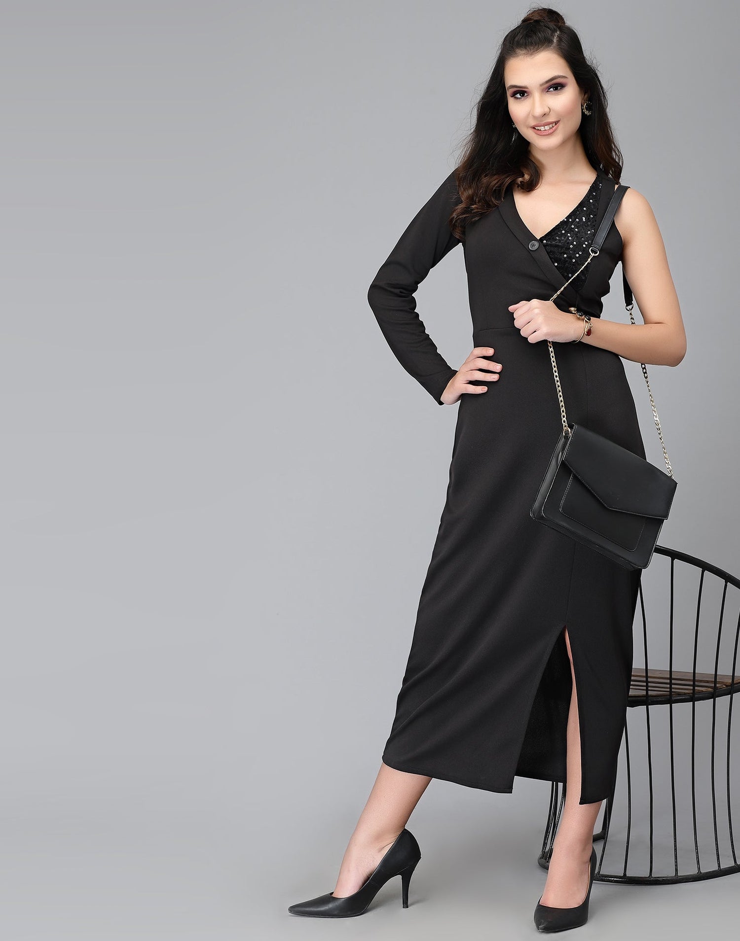 Black Blazerstyle Dress | Leemboodi