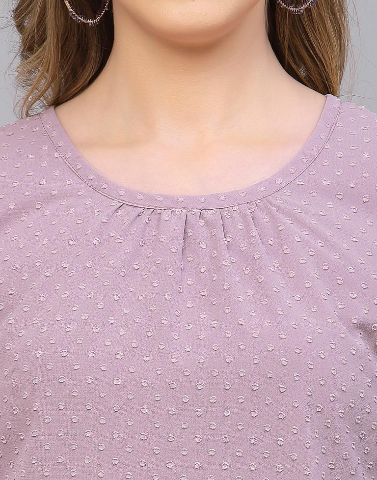 Lavender Mutton Sleeve Top | Leemboodi