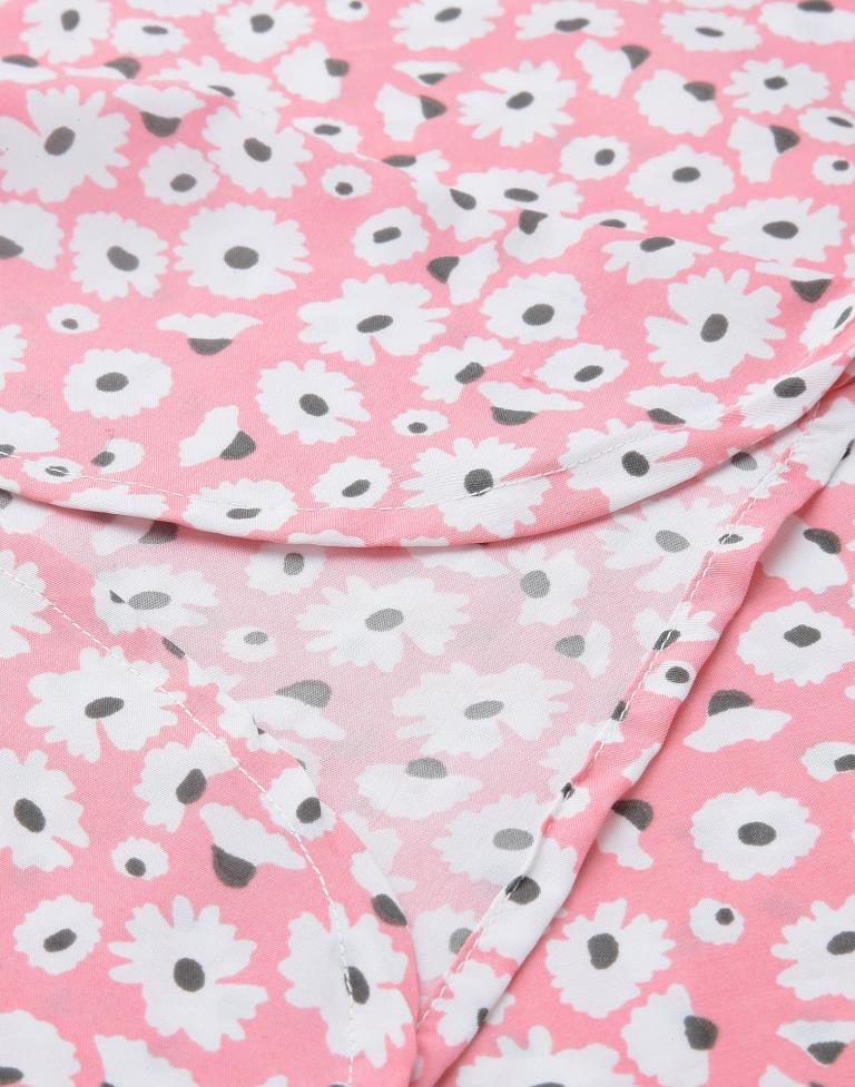 Light Pink Petal Sleeve Top | Leemboodi
