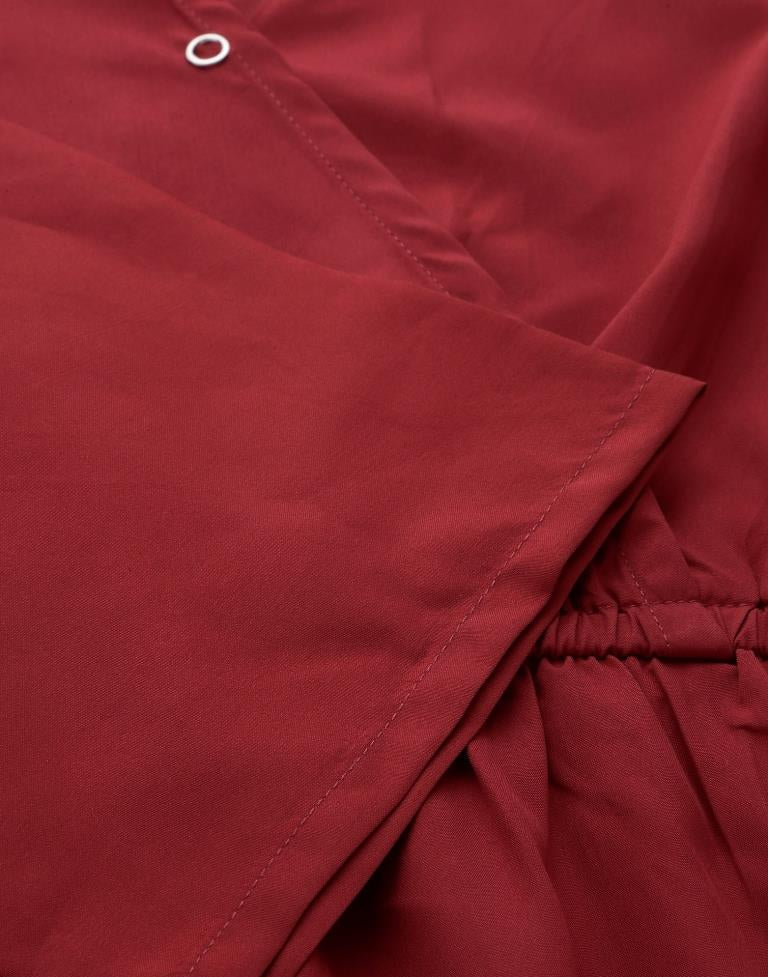 Red Fit &amp; Flared Dress | Leemboodi
