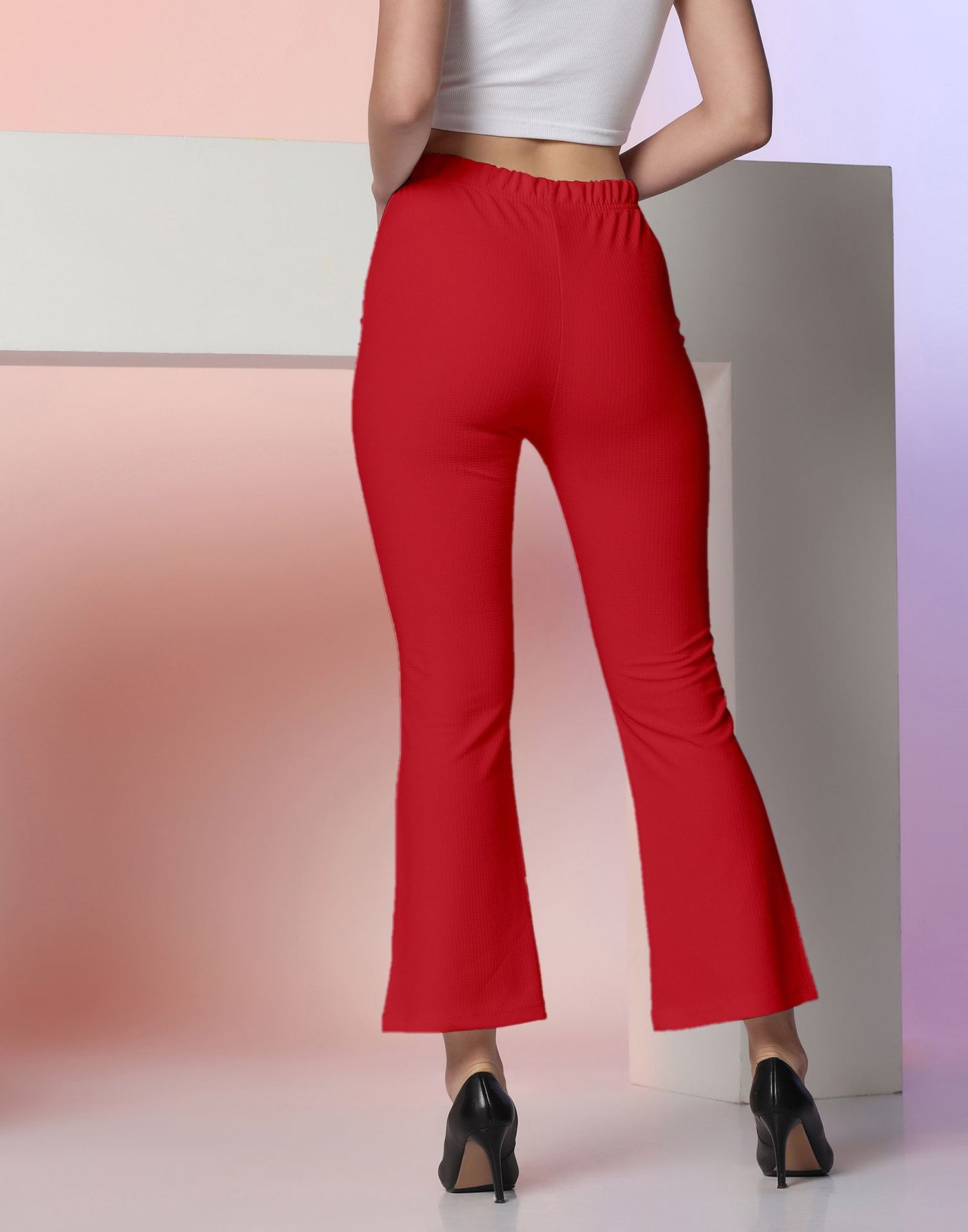Red Knitted Pant | Leemboodi