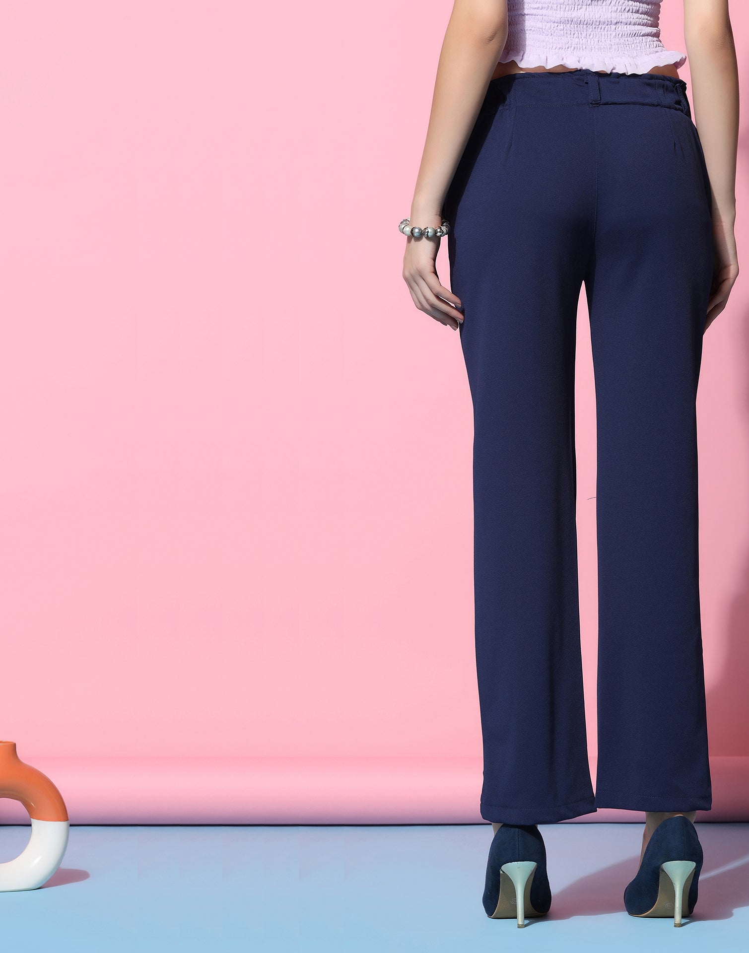 Buy Navy Blue Trousers  Pants for Women by BANI WOMEN Online  Ajiocom