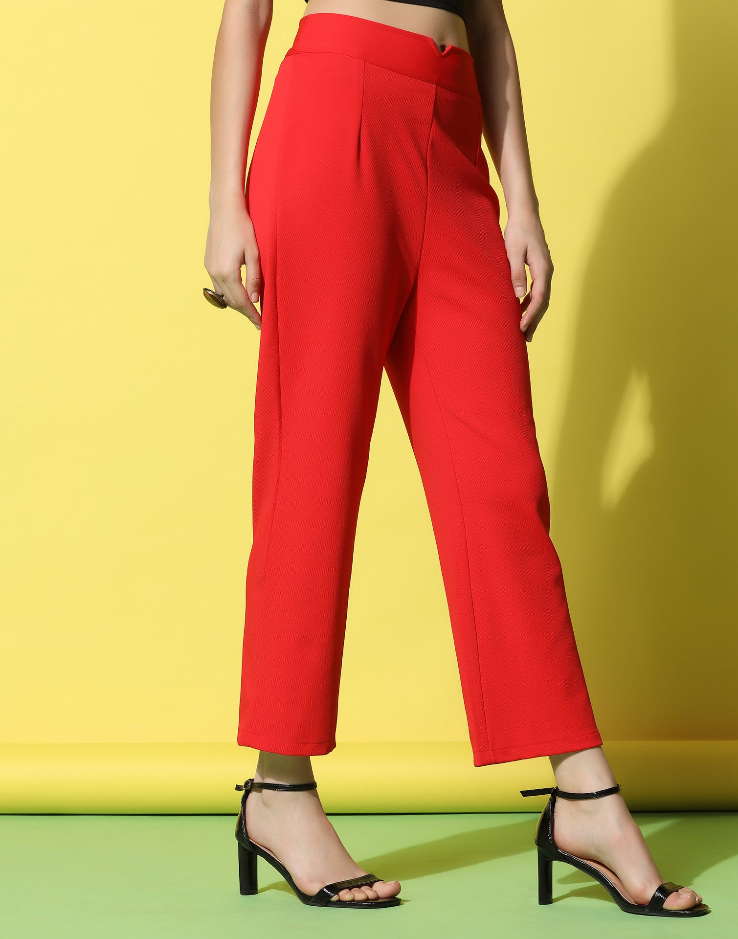 WOMEN MODE Regular Fit Women Red Trousers - Buy WOMEN MODE Regular Fit  Women Red Trousers Online at Best Prices in India | Flipkart.com