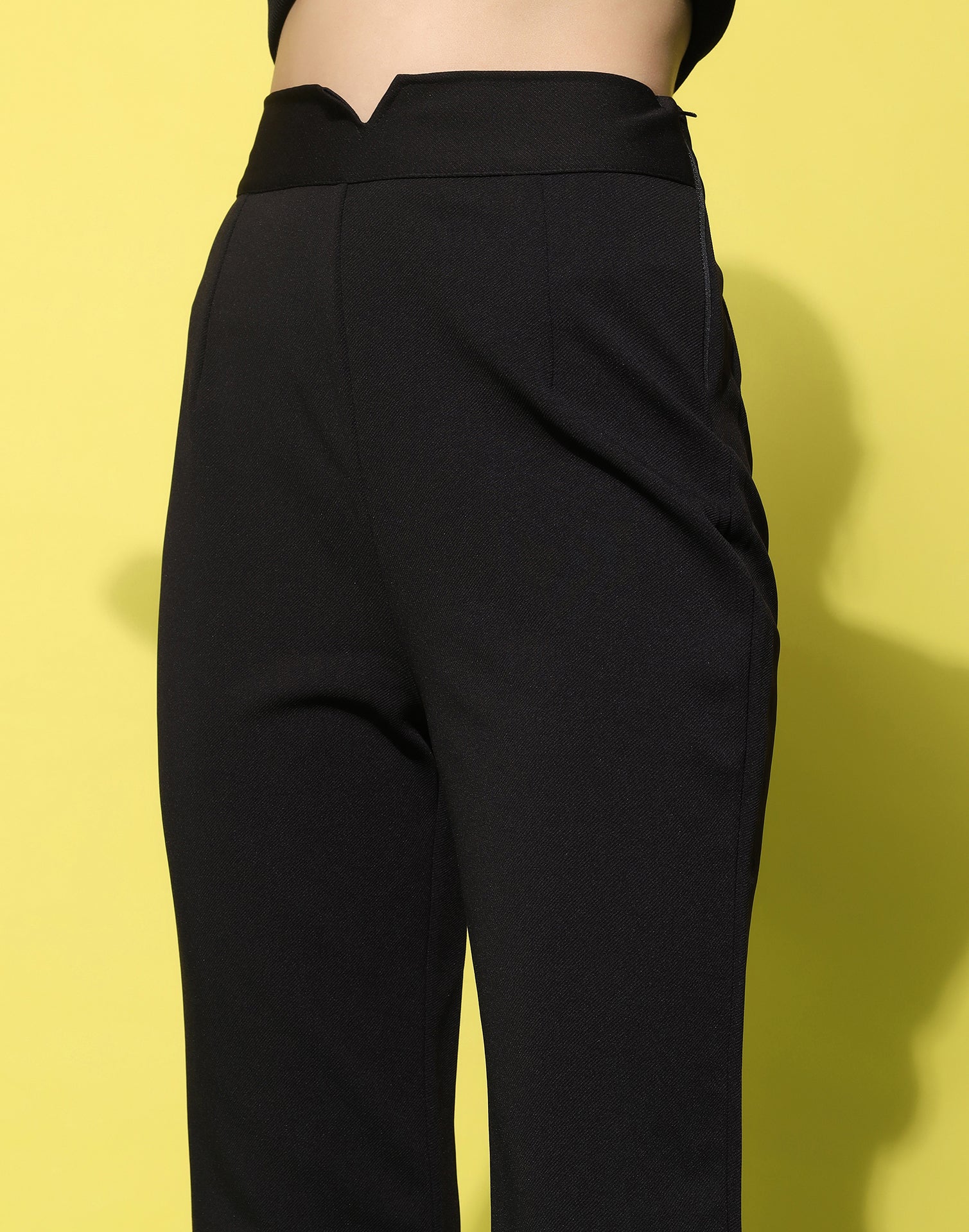 Hailey - High Waisted Trouser in Black | Showpo USA