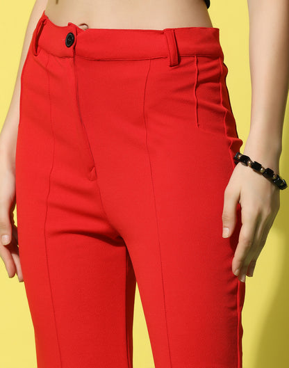 Red Trouser Pant | Leemboodi