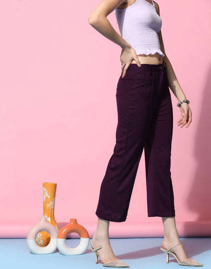 Wine Trouser Pant | Leemboodi