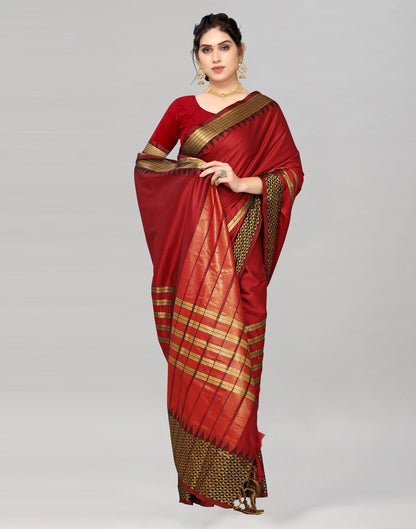 Red Silk Saree | Leemboodi