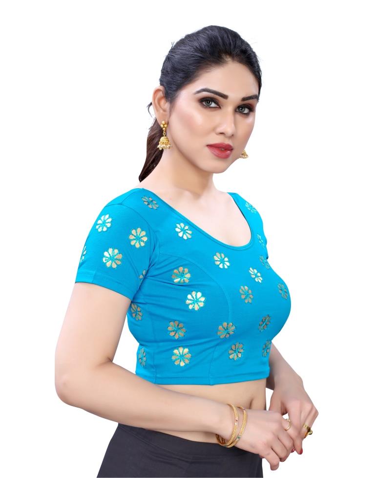 Sky blue online blouse