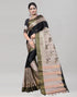 Black Vichitra Silk Saree | Leemboodi