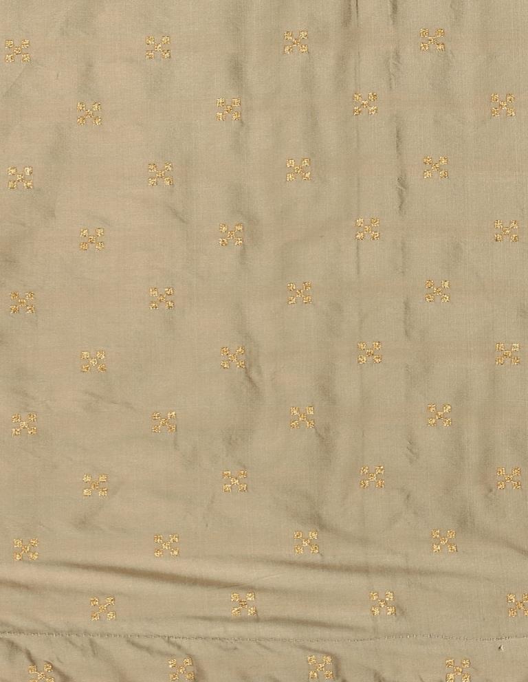 Classic Beige Coloured Banarasi Silk Banarasi Casual Wear Lehenga | Leemboodi