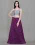 Fantastic Purple Coloured Poly Silk Jacquard Casual Wear Lehenga | Leemboodi