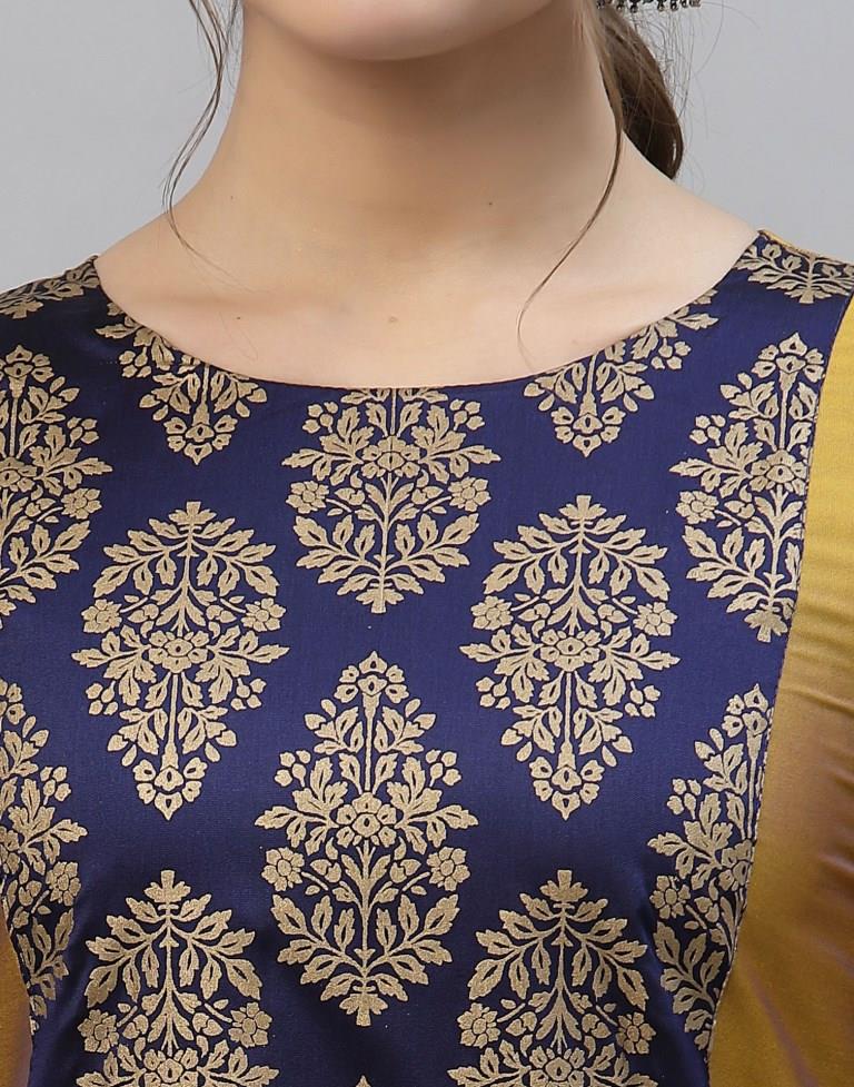 Mustard Kurti With Pant And Dupatta | Leemboodi