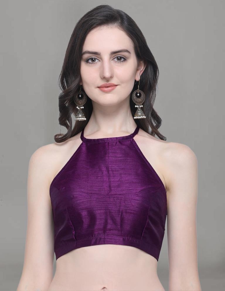 Delusive Purple Coloured Bhagalpuri Silk Digital Floral Printed Casual Wear Lehenga | Leemboodi