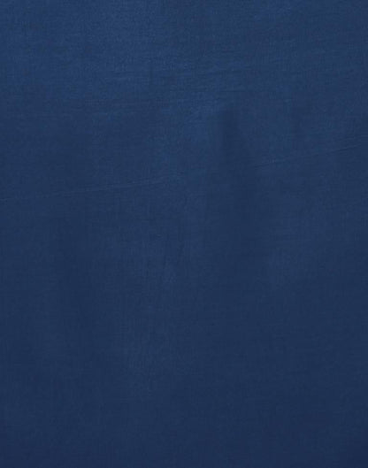 Attractive Navy Blue Coloured Plain Crepe Tops | Leemboodi
