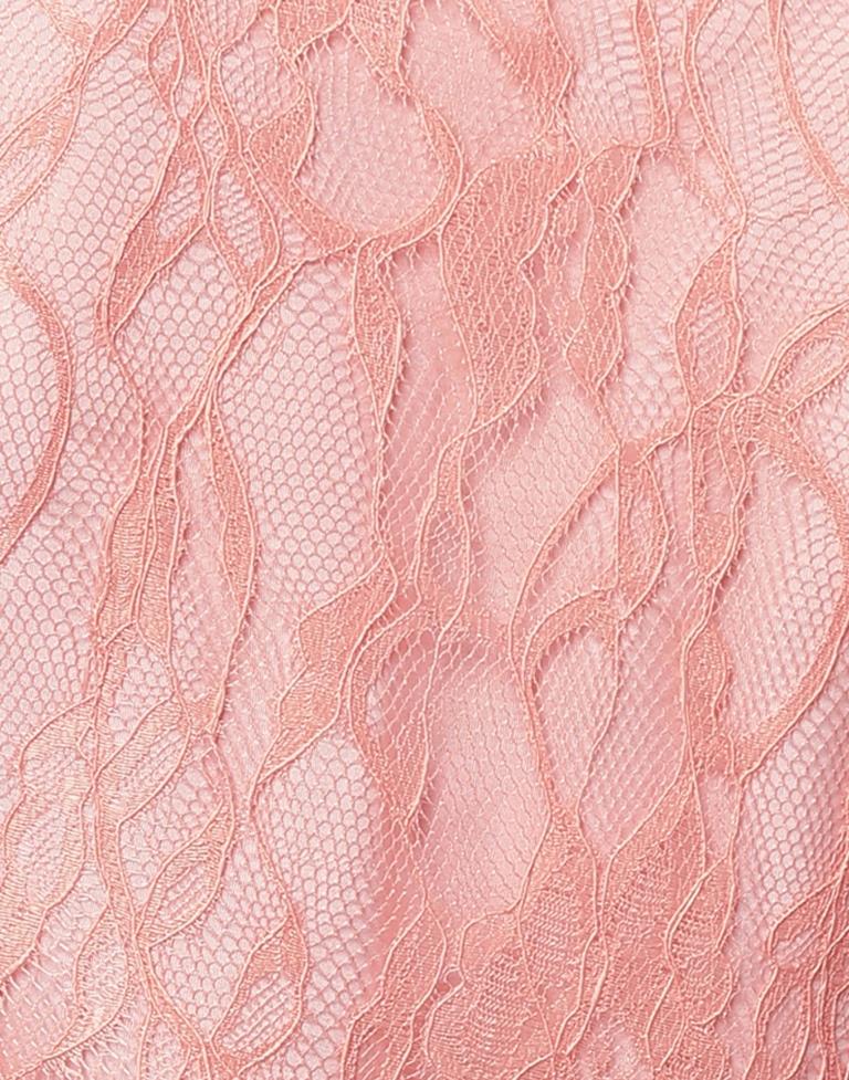 Classy Peach Coloured Net Russell Net Tops | Leemboodi