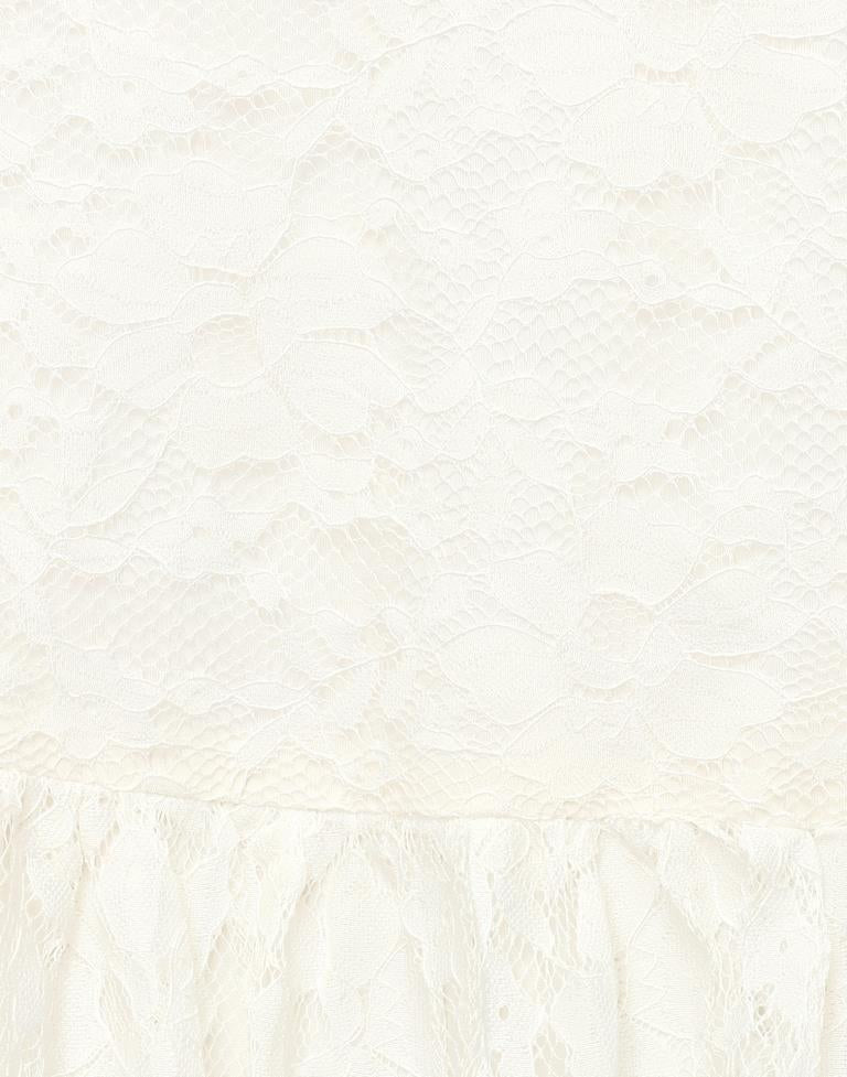 Desirable White Coloured Net Russell Net Tops | Leemboodi