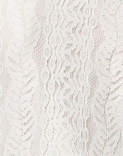 Glamorous White Coloured Net Russell Net Dress | Leemboodi