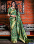 Pista Green Banarasi Silk Saree | Leemboodi