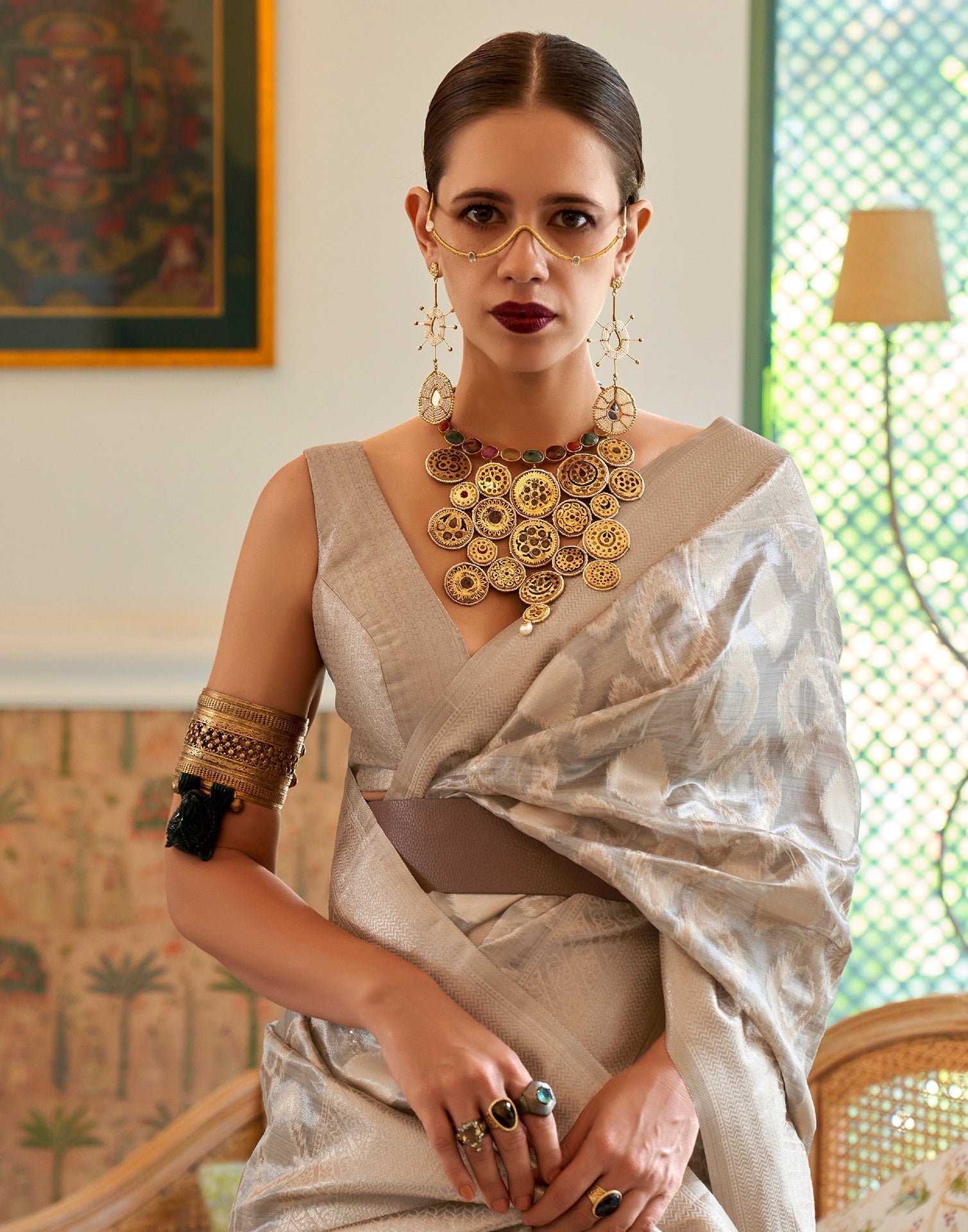 Silver Handloom Silk Saree | Leemboodi