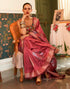 Rose Wood Handloom Silk Saree | Leemboodi